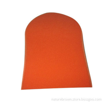 Orange self tanning applicator mitts